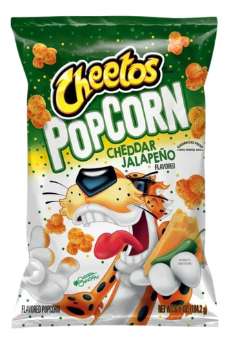 Cheetos Popcorn Cheddar Jalapeño 184gr Papitas Americanas
