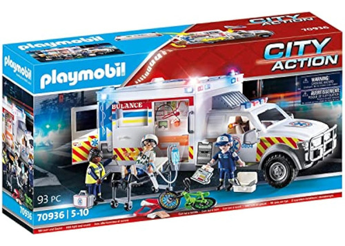 Playmobil Vehículos De Rescate, Ambulancia Con