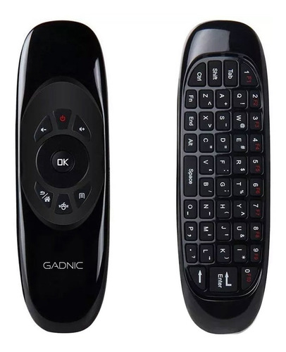 Mini Teclado Inalambrico Air Recargable Gadnic Mouse Envio Color del mouse Negro Color del teclado Negro