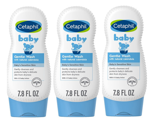 3 Cetaphil Baby Wash & Shampoo - mL a $161