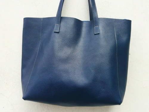 Tote Bag Bolso De Cuero Vacuno