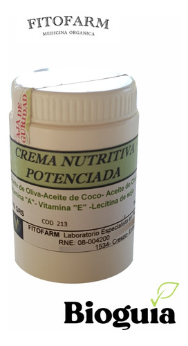 Crema Nutritiva Potenciada 110 Gr