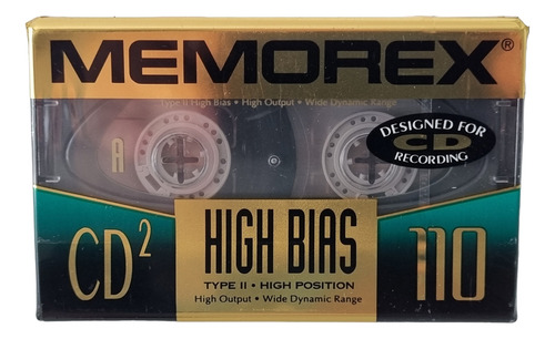 Fita Cassete Memorex 110 High Bias Cromo