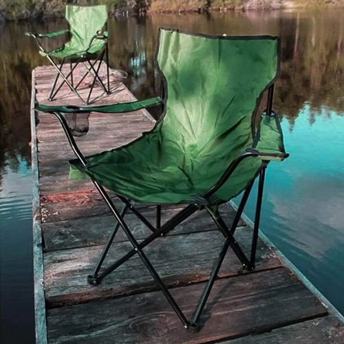 Silla Plegable Playa Exterior Campo Camping Portatil Color N
