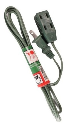 Extensión Eléctrica Domestica Verde 2,40mts 6ax125v 750w