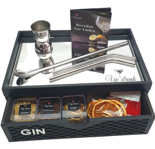 Kit Gin Tanqueray Espelhado 14 Especiarias+ Dosador +colher 