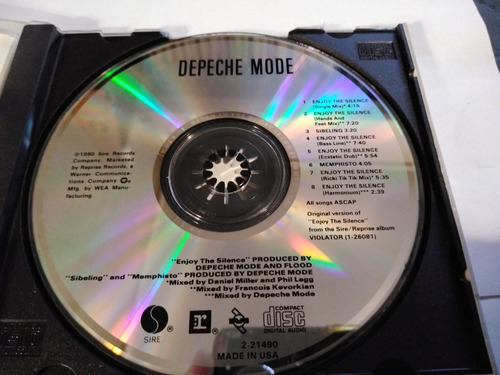 Depeche Mode Cd Enjoy The Silence Maxi Single 1990_mute_usa_ (Usado)