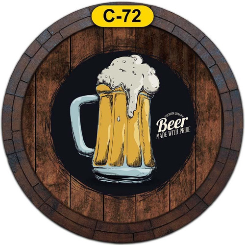 Quadro Tampa De Barril Bebida Cerveja C-72