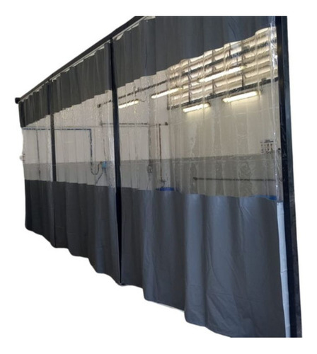 Cortina Cabine 22,00l X 6,00a Cinza C/ Visor Completa