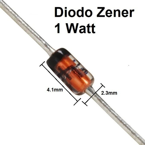 5x Pack Diodo Zener 1 Watt 1n4742a ( 12 V )