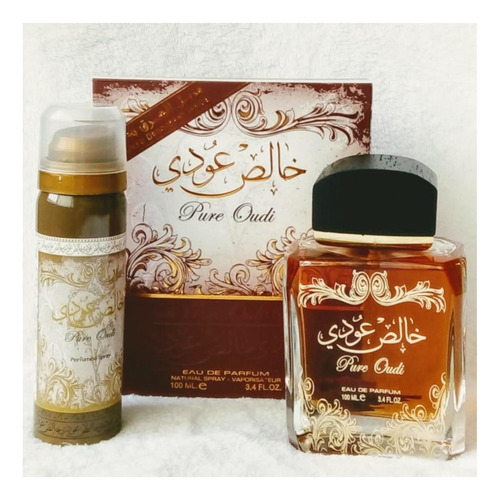 Lattafa Pure Oudi 2 Pc Set For Unisex (3.4 Ounce Eau De