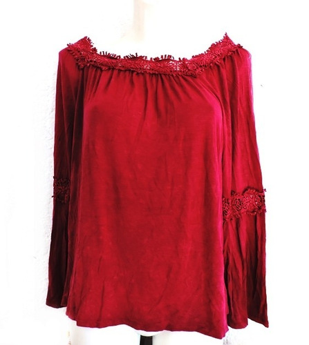 Blusa De Dama Puntilla Talles Grandes X Menor Trapuchitos