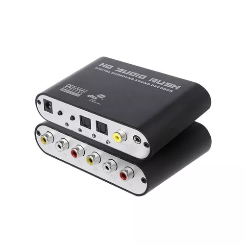 Conversor De Audio Digital A Analógico 5.1 Con Cable Toslink