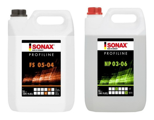 Kit Pulidores Sonax Np 03/06 Y Fs 05/04 Corte Y Abrillantado