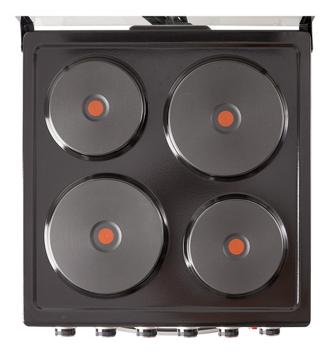 Cocina Eléctrica Vitta Símil Acero 50cm Grill Puerta c/Visor