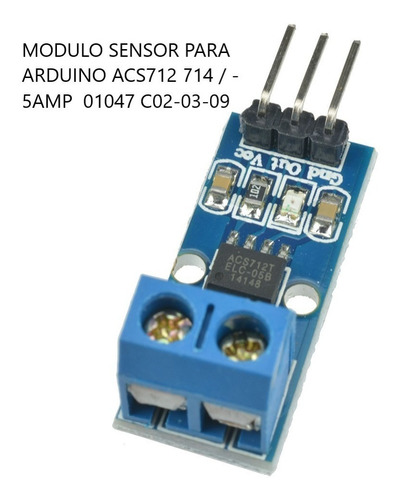 Imagen 6 de 8 de Modulo Sensor Corriente Rango 5a 20a 30a Acs712 714 Arduino
