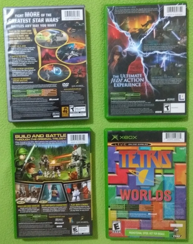 Coleccion De 4 Juegos Star Wars Xbox Clasico