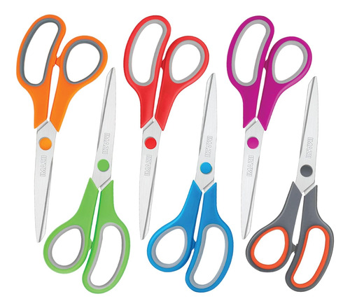 Tijeras Multiusos De 8 Pulgadas X6 Paquete