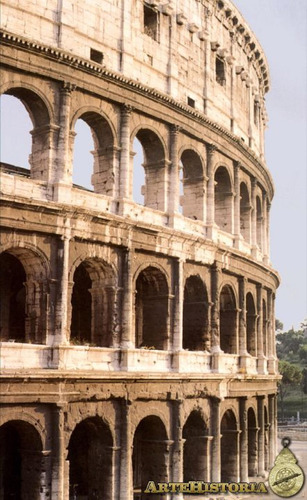 Vinilo Decorativo 40x60cm Coliseo Romano Ciudad Europa M8