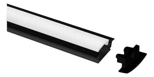 Kit 20 Metros Perfil Alumínio Embutir Slim P/ Fita Led