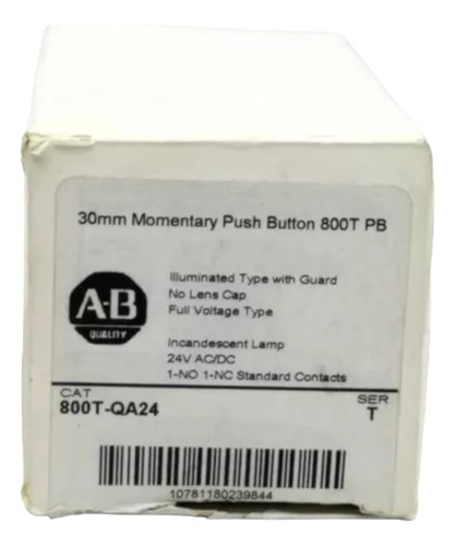 Allen Bradley Pulsador Serie T. 800t-qa24