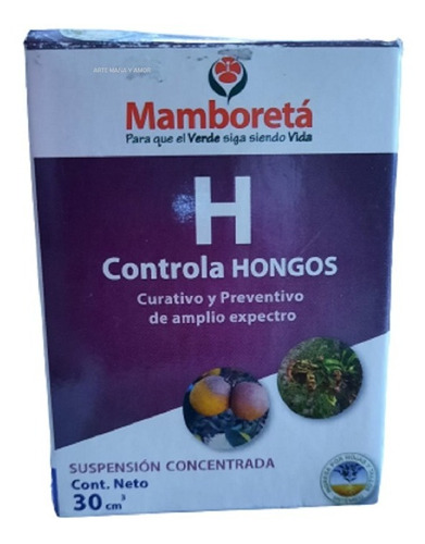 Imagen 1 de 2 de Mamboreta H 30 Cc Controla Hongos Oidio Fusarium Etc
