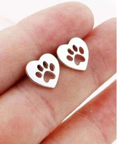 Aretes Pendiente Huella Perro Huellitas Patitas Mascota Acer