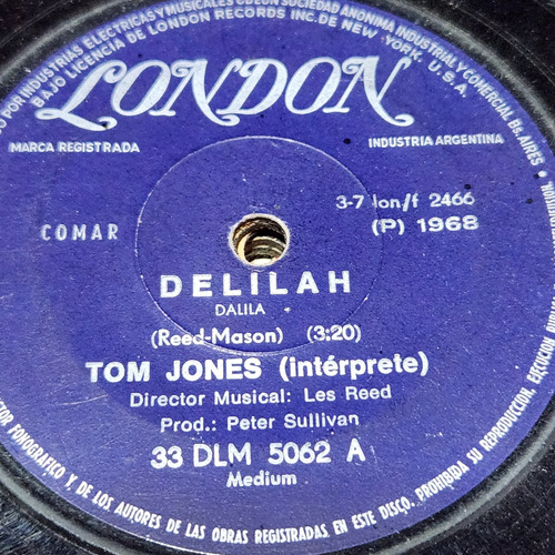 Simple Tom Jones 5062 London C6