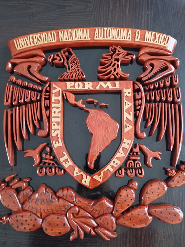 Logotipo De La Unam 55 Cm En Madera Para Colgar