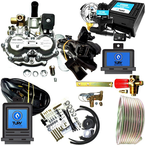 Kit Gnv 4a Geração Tury Variador T54a T3000a S/cil. Rodima