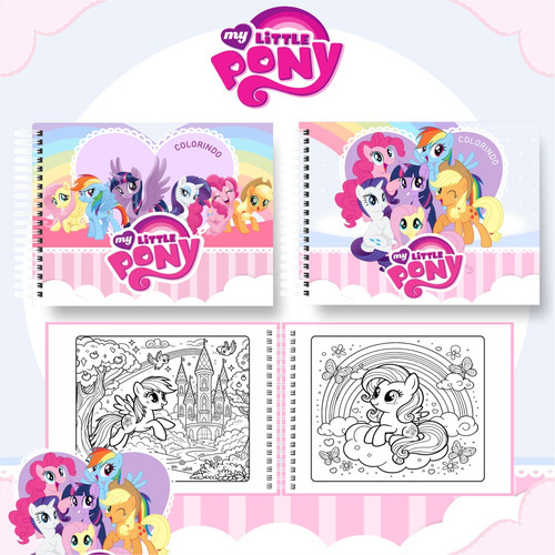 Livro De Colorir My Little Pony Estilo Bobbie Goods Branco