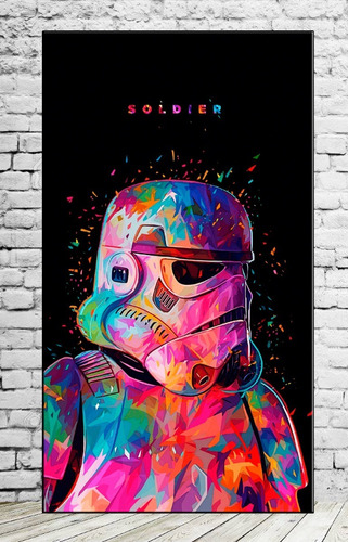 Cuadros Star Wars 72x45 Cm En Lienzo Canvas Art Pop B1