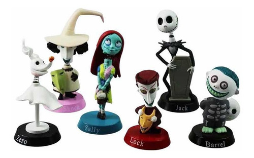 El Extraño Mundo De Jack Figuras Set 6 Piezas