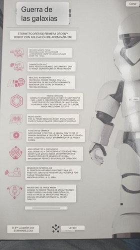 Robot Star Wars Ubtech Stormtrooper