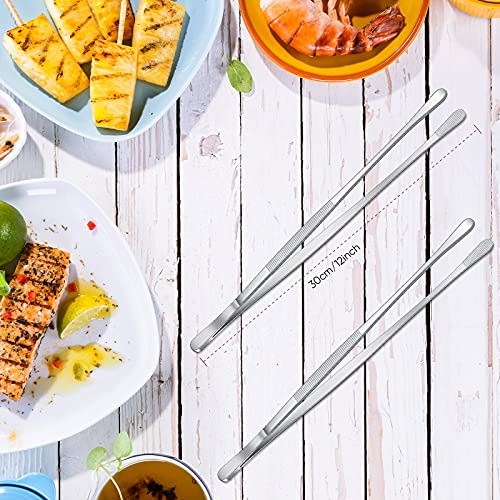 Pinzas De Depilar De Cocina Extralargas De 12 Pulgadas, 2 Pi