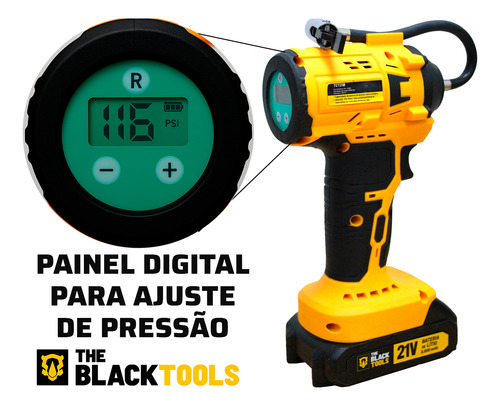 Compressor De Ar 21v + Chave Impacto Sem Escovas Com Maleta