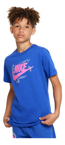 Polera Nike Sportswear Niños Azul