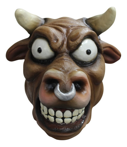 Mascaras De Toro Enojado Disfraz Animales Divertidos Bull Color Marrón Oscuro