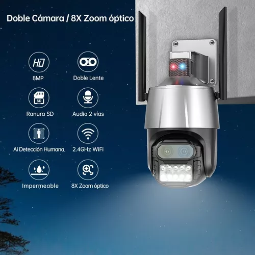 Anksono 1080P Camara Vigilancia WiFi Exterior, Cámara IP Vigilancia  Domicilio con Detección de Movimiento, Seguimiento Automático, Visión  Nocturna