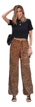 Comprar Pantalon Palazzo De Mujer Animal Print. Talla L