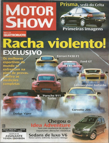 Revista Motor Show, Racha Violento!, Nº 282, Ano 2006