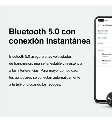 Auriculares Bluetooth Gopods D De Baja Latencia Negro