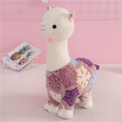 Peluche De Alpaca De 40 Cm Con Forma De Copo De Nieve,