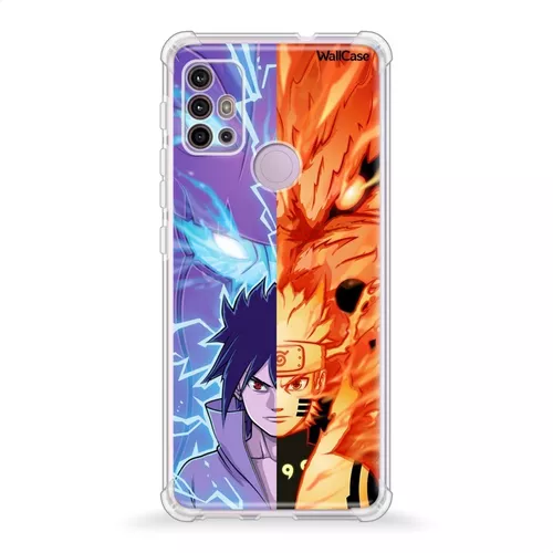 Capinha para celular Samsung Galaxy A10s Naruto - Nuvens Akatsuki