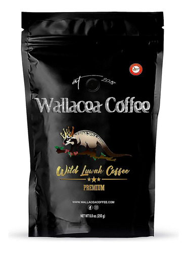 Wallacea Coffee Certified Wild Kopi Luwak Coffee Whole Bean