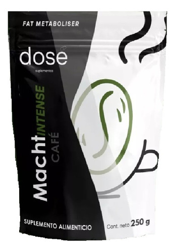 Dose Suplementos Macht Intense Café Termogénico 250gr Sabor Natural