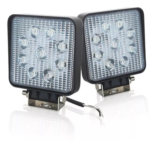 Par Faro Led 27w Auxiliar Luz Concentrada Auto Off Road Jeep