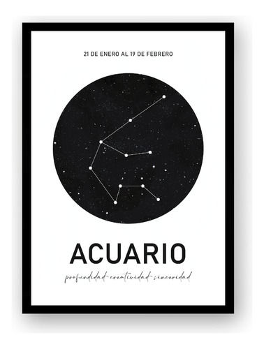 Poster Signos Y Su Constelaciones Imprimible Decorativo