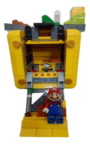375 Bloques Para Armar Mario Bros En Cubo Sorpresa Polybag