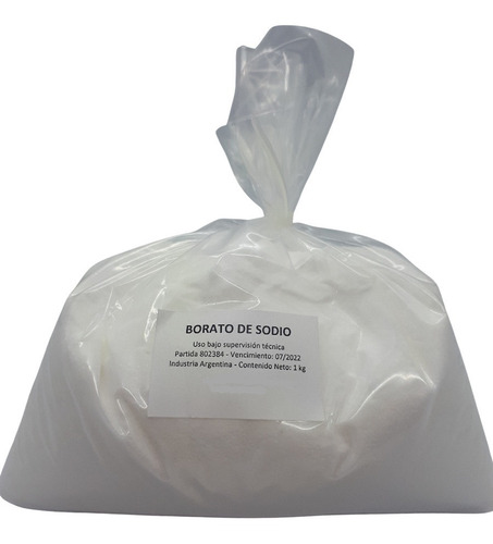 Imagen 1 de 4 de Borato Sodio - Borax Decahidratado - 5 Kg - Quimicaxquimicos